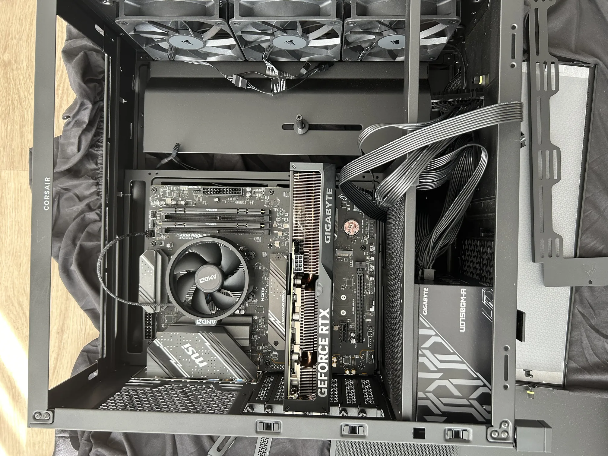 GPU Installed - Case Flat